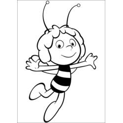 Dibujo para colorear: La Abeja Maya (Dibujos Animados y Series Animadas) #28297 - Dibujos para Colorear e Imprimir Gratis