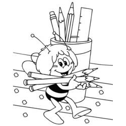Dibujo para colorear: La Abeja Maya (Dibujos Animados y Series Animadas) #28303 - Dibujos para Colorear e Imprimir Gratis