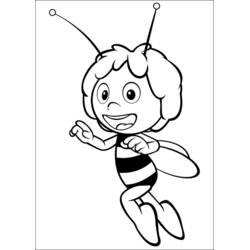 Dibujo para colorear: La Abeja Maya (Dibujos Animados y Series Animadas) #28318 - Dibujos para Colorear e Imprimir Gratis