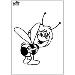 Dibujo para colorear: La Abeja Maya (Dibujos Animados y Series Animadas) #28349 - Dibujos para Colorear e Imprimir Gratis