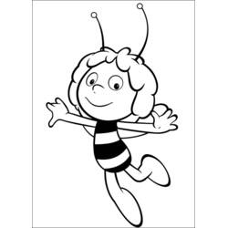Dibujo para colorear: La Abeja Maya (Dibujos Animados y Series Animadas) #28350 - Dibujos para Colorear e Imprimir Gratis