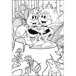 Dibujo para colorear: La Abeja Maya (Dibujos Animados y Series Animadas) #28355 - Dibujos para Colorear e Imprimir Gratis