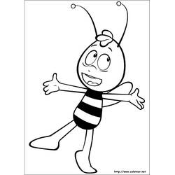Dibujo para colorear: La Abeja Maya (Dibujos Animados y Series Animadas) #28371 - Dibujos para Colorear e Imprimir Gratis