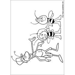 Dibujo para colorear: La Abeja Maya (Dibujos Animados y Series Animadas) #28391 - Dibujos para Colorear e Imprimir Gratis