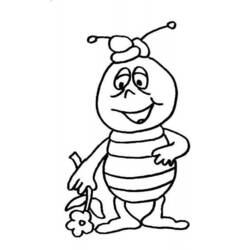 Dibujo para colorear: La Abeja Maya (Dibujos Animados y Series Animadas) #28395 - Dibujos para Colorear e Imprimir Gratis