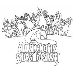 Dibujo para colorear: La Escuela del Unicornio (Dibujos Animados y Series Animadas) #219421 - Dibujos para Colorear e Imprimir Gratis