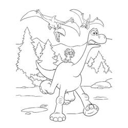 Dibujos para colorear: Le Voyage d’Arlo - Dibujos para Colorear e Imprimir Gratis