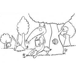 Dibujo para colorear: Lobo Auzou (Dibujos Animados y Series Animadas) #217238 - Dibujos para Colorear e Imprimir Gratis