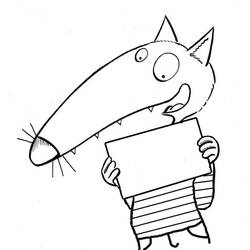 Dibujo para colorear: Lobo Auzou (Dibujos Animados y Series Animadas) #217239 - Dibujos para Colorear e Imprimir Gratis