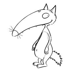 Dibujo para colorear: Lobo Auzou (Dibujos Animados y Series Animadas) #217248 - Dibujos para Colorear e Imprimir Gratis