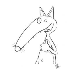 Dibujo para colorear: Lobo Auzou (Dibujos Animados y Series Animadas) #217250 - Dibujos para Colorear e Imprimir Gratis