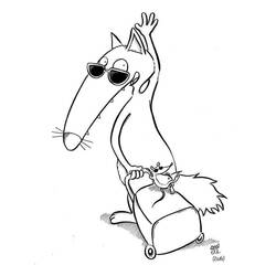 Dibujo para colorear: Lobo Auzou (Dibujos Animados y Series Animadas) #217255 - Dibujos para Colorear e Imprimir Gratis