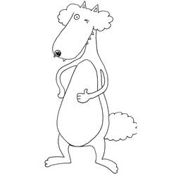 Dibujo para colorear: Lobo Auzou (Dibujos Animados y Series Animadas) #217257 - Dibujos para Colorear e Imprimir Gratis