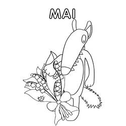 Dibujo para colorear: Lobo Auzou (Dibujos Animados y Series Animadas) #217260 - Dibujos para Colorear e Imprimir Gratis
