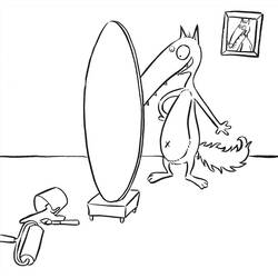 Dibujo para colorear: Lobo Auzou (Dibujos Animados y Series Animadas) #217267 - Dibujos para Colorear e Imprimir Gratis