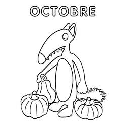 Dibujo para colorear: Lobo Auzou (Dibujos Animados y Series Animadas) #217268 - Dibujos para Colorear e Imprimir Gratis