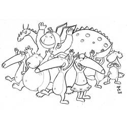 Dibujo para colorear: Lobo Auzou (Dibujos Animados y Series Animadas) #217269 - Dibujos para Colorear e Imprimir Gratis