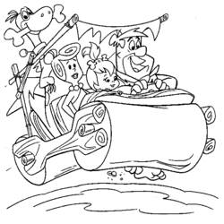 Dibujo para colorear: Los Picapiedra (Dibujos Animados y Series Animadas) #29519 - Dibujos para Colorear e Imprimir Gratis
