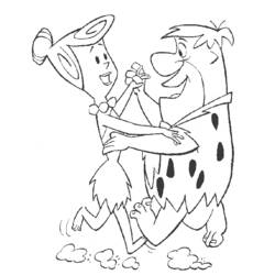 Dibujo para colorear: Los Picapiedra (Dibujos Animados y Series Animadas) #29530 - Dibujos para Colorear e Imprimir Gratis