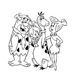 Dibujo para colorear: Los Picapiedra (Dibujos Animados y Series Animadas) #29538 - Dibujos para Colorear e Imprimir Gratis