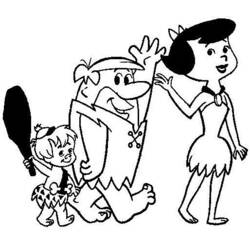 Dibujo para colorear: Los Picapiedra (Dibujos Animados y Series Animadas) #29544 - Dibujos para Colorear e Imprimir Gratis