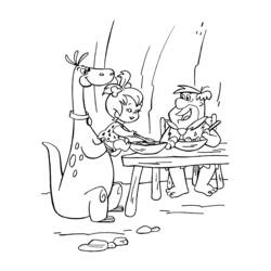 Dibujo para colorear: Los Picapiedra (Dibujos Animados y Series Animadas) #29550 - Dibujos para Colorear e Imprimir Gratis
