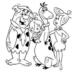 Dibujo para colorear: Los Picapiedra (Dibujos Animados y Series Animadas) #29584 - Dibujos para Colorear e Imprimir Gratis