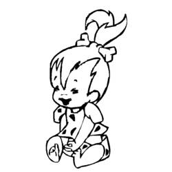 Dibujo para colorear: Los Picapiedra (Dibujos Animados y Series Animadas) #29587 - Dibujos para Colorear e Imprimir Gratis