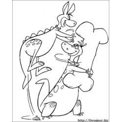 Dibujo para colorear: Los Picapiedra (Dibujos Animados y Series Animadas) #29602 - Dibujos para Colorear e Imprimir Gratis