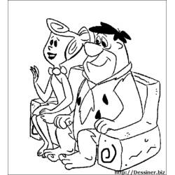 Dibujo para colorear: Los Picapiedra (Dibujos Animados y Series Animadas) #29607 - Dibujos para Colorear e Imprimir Gratis