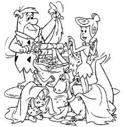 Dibujo para colorear: Los Picapiedra (Dibujos Animados y Series Animadas) #29615 - Dibujos para Colorear e Imprimir Gratis