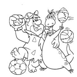 Dibujo para colorear: Los Picapiedra (Dibujos Animados y Series Animadas) #29627 - Dibujos para Colorear e Imprimir Gratis