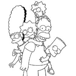 Dibujo para colorear: Los Simpson (Dibujos Animados y Series Animadas) #23773 - Dibujos para Colorear e Imprimir Gratis