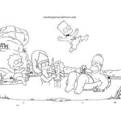 Dibujo para colorear: Los Simpson (Dibujos Animados y Series Animadas) #23775 - Dibujos para Colorear e Imprimir Gratis