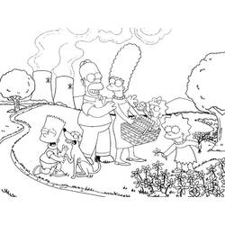 Dibujo para colorear: Los Simpson (Dibujos Animados y Series Animadas) #23784 - Dibujos para Colorear e Imprimir Gratis