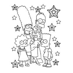 Dibujo para colorear: Los Simpson (Dibujos Animados y Series Animadas) #23788 - Dibujos para Colorear e Imprimir Gratis