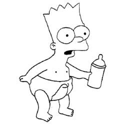Dibujo para colorear: Los Simpson (Dibujos Animados y Series Animadas) #23800 - Dibujos para Colorear e Imprimir Gratis