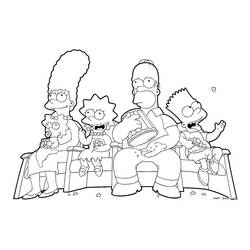 Dibujo para colorear: Los Simpson (Dibujos Animados y Series Animadas) #23802 - Dibujos para Colorear e Imprimir Gratis