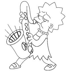 Dibujo para colorear: Los Simpson (Dibujos Animados y Series Animadas) #23824 - Dibujos para Colorear e Imprimir Gratis