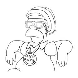 Dibujo para colorear: Los Simpson (Dibujos Animados y Series Animadas) #23843 - Dibujos para Colorear e Imprimir Gratis
