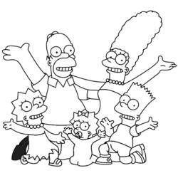 Dibujo para colorear: Los Simpson (Dibujos Animados y Series Animadas) #23857 - Dibujos para Colorear e Imprimir Gratis