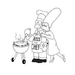 Dibujo para colorear: Los Simpson (Dibujos Animados y Series Animadas) #23863 - Dibujos para Colorear e Imprimir Gratis