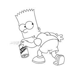 Dibujo para colorear: Los Simpson (Dibujos Animados y Series Animadas) #23874 - Dibujos para Colorear e Imprimir Gratis