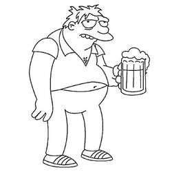 Dibujo para colorear: Los Simpson (Dibujos Animados y Series Animadas) #23879 - Dibujos para Colorear e Imprimir Gratis
