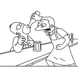 Dibujo para colorear: Los Simpson (Dibujos Animados y Series Animadas) #23882 - Dibujos para Colorear e Imprimir Gratis