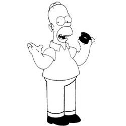 Dibujo para colorear: Los Simpson (Dibujos Animados y Series Animadas) #23888 - Dibujos para Colorear e Imprimir Gratis