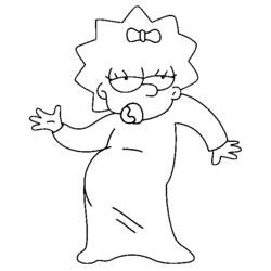Dibujo para colorear: Los Simpson (Dibujos Animados y Series Animadas) #23895 - Dibujos para Colorear e Imprimir Gratis