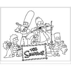 Dibujo para colorear: Los Simpson (Dibujos Animados y Series Animadas) #23900 - Dibujos para Colorear e Imprimir Gratis