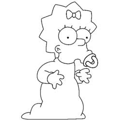 Dibujo para colorear: Los Simpson (Dibujos Animados y Series Animadas) #23935 - Dibujos para Colorear e Imprimir Gratis