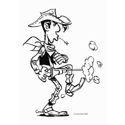 Dibujo para colorear: Lucky Luke (Dibujos Animados y Series Animadas) #25511 - Dibujos para Colorear e Imprimir Gratis